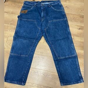 Wrangler RIGGS Jeans Men 40x30 Utility Relaxed Fit Workwear Carpenter like new